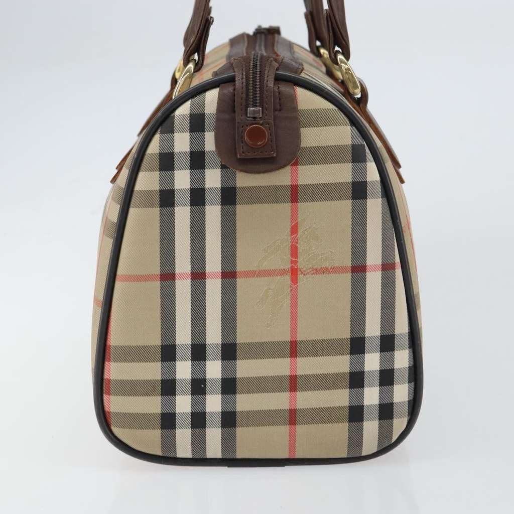 Burberry Nova Check Handbag Beige Canvas Good condition - Model View