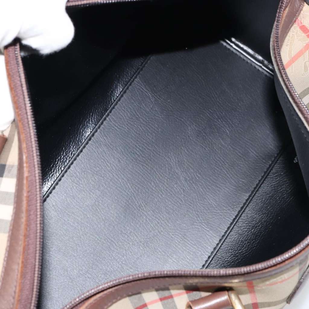 Burberry Nova Check Handbag Beige Canvas Good condition - Box View