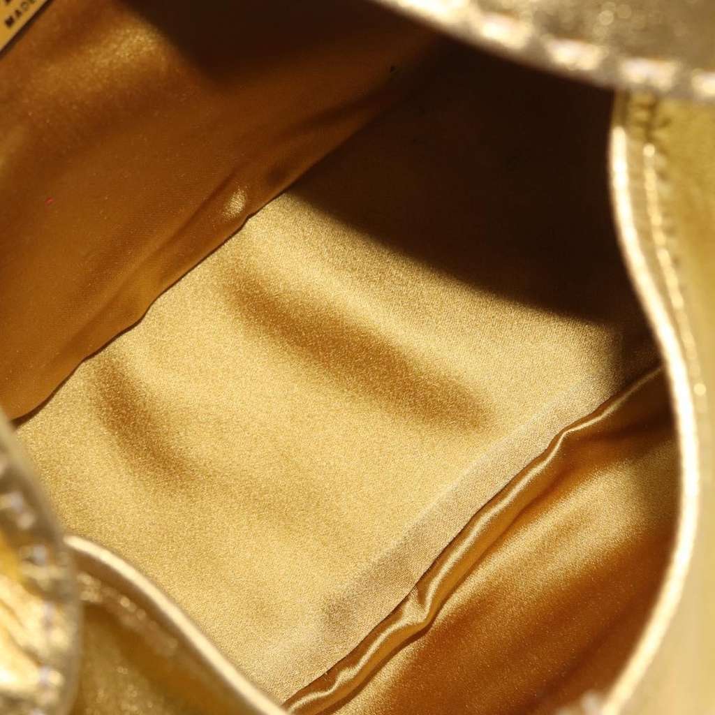 Prada Vintage Shoulder Bag Gold Leather Fair condition - Box View