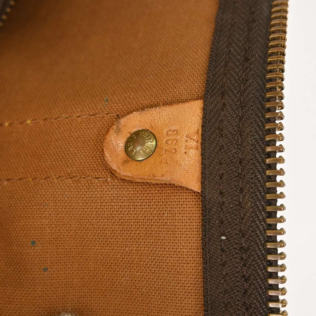 Louis Vuitton Keepall Bag Brown Canvas Good condition - Box View