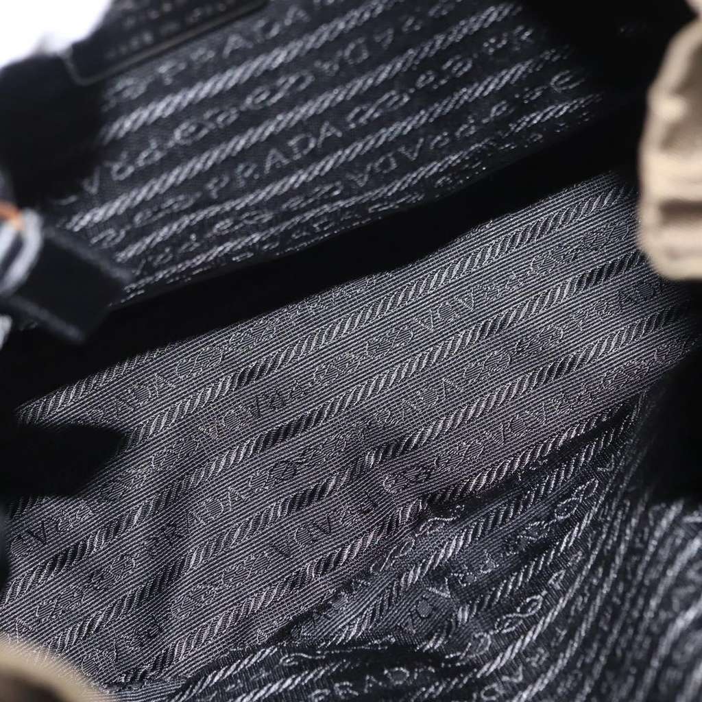 Prada Double Front Pocket Backpack Green Good condition - Box View