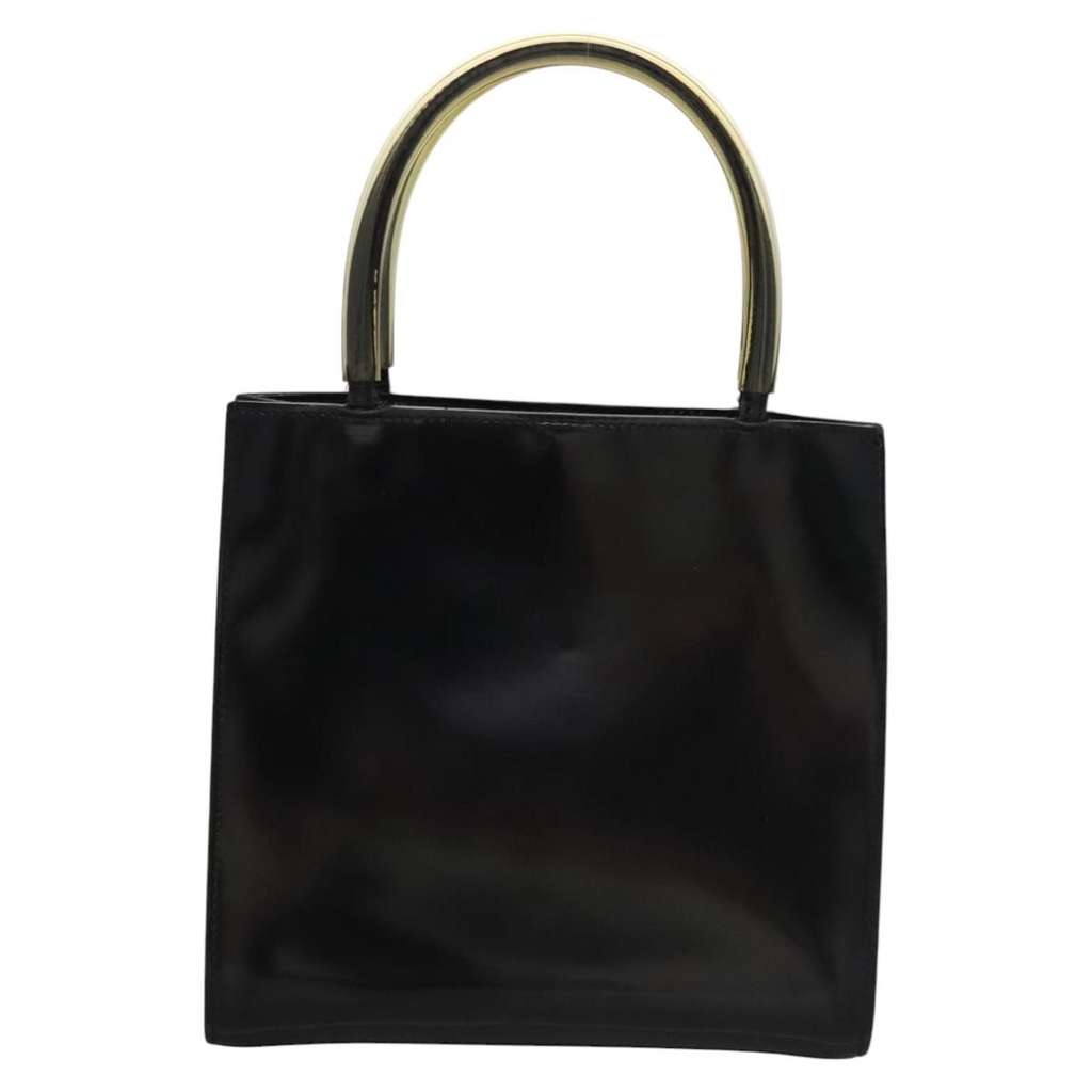 Salvatore Ferragamo Shopper Tote Black Leather Good condition - Back View
