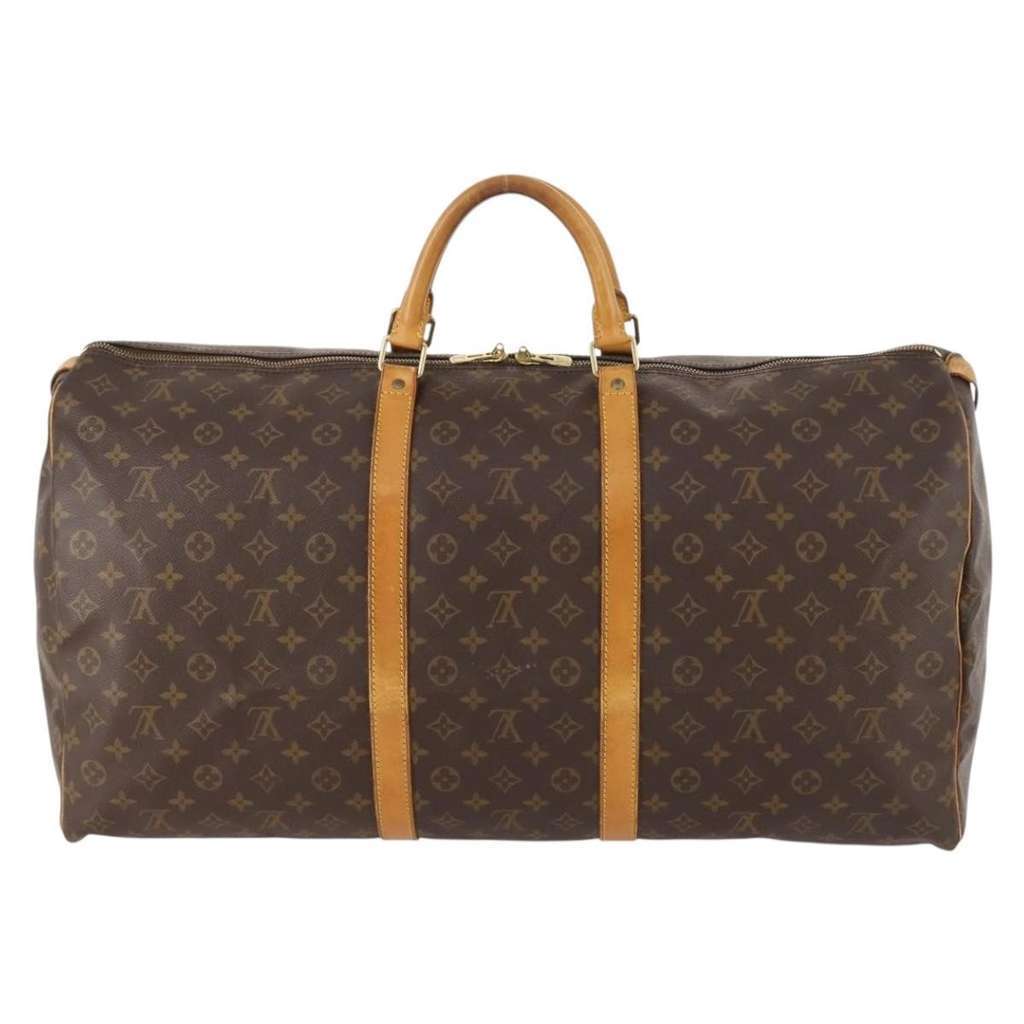 Louis Vuitton Keepall Bag Brown Canvas Good condition - Back View