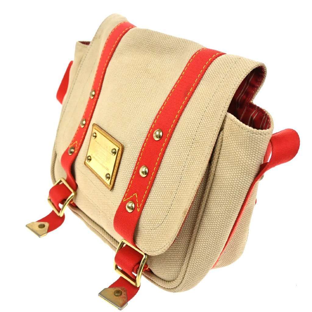 Louis Vuitton Antigua Besace Messenger Bag Beige Canvas Good condition - Inside View
