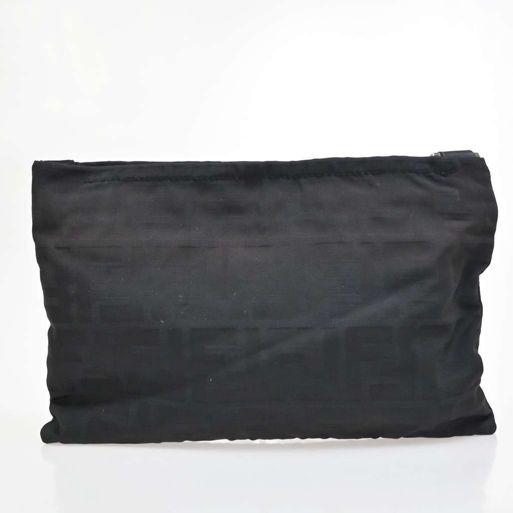 Fendi Vintage Shoulder Bag Brown Canvas Good condition - Back View