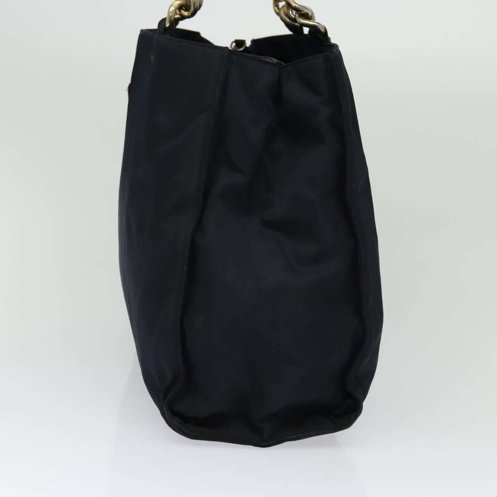 Prada Metal Handles Tote Navy Good condition - Model View