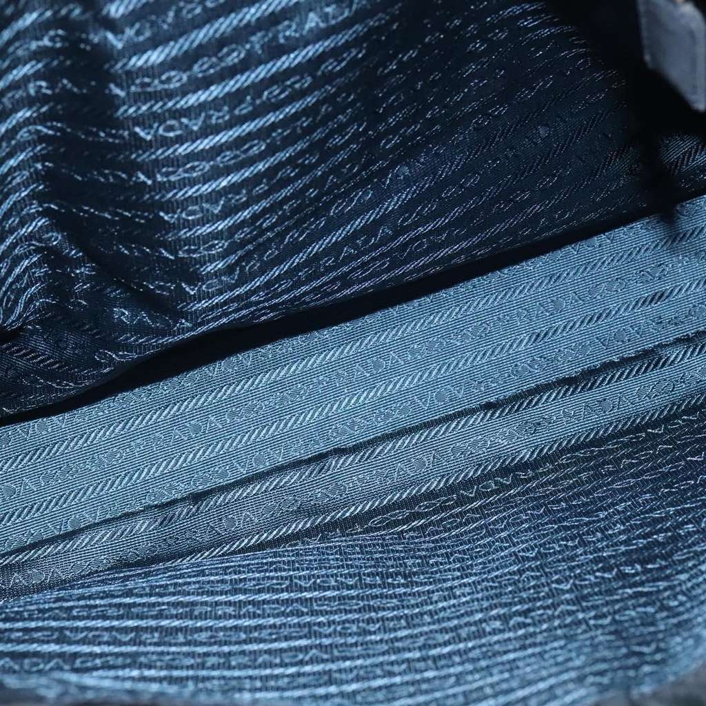 Prada Metal Handles Tote Navy Good condition - Box View