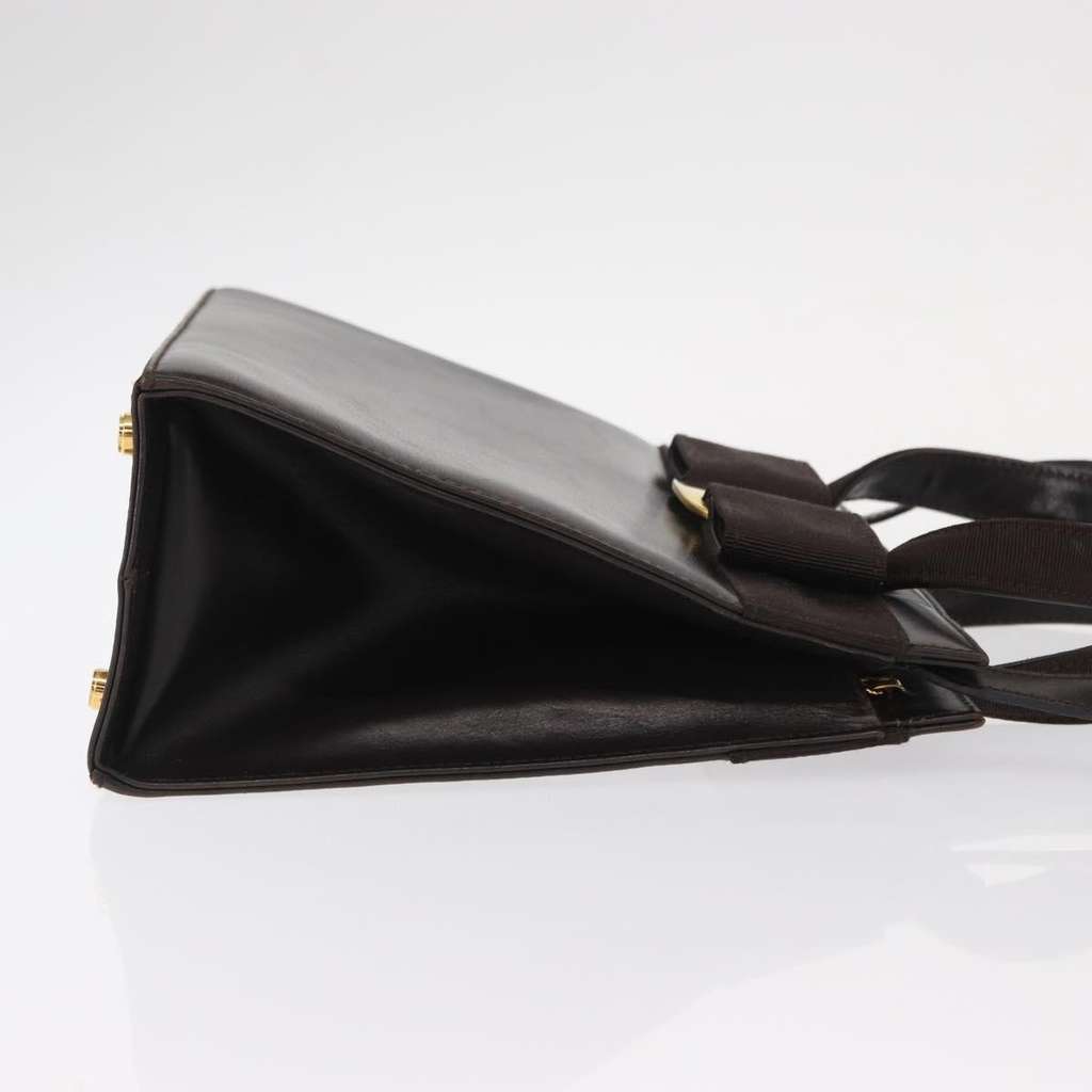 Salvatore Ferragamo Convertible Vara Bow Tote Brown Leather Good condition - Inside View