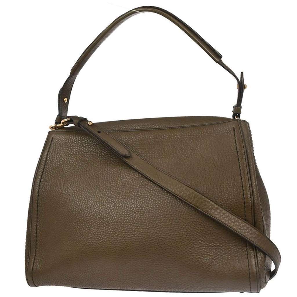 Salvatore Ferragamo Hortense Convertible Satchel Brown Leather Good condition - Back View