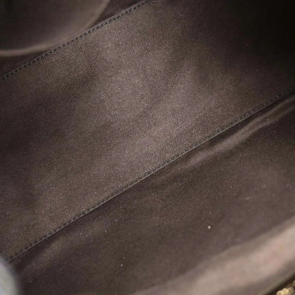 Salvatore Ferragamo Hortense Convertible Satchel Brown Leather Good - Inside View