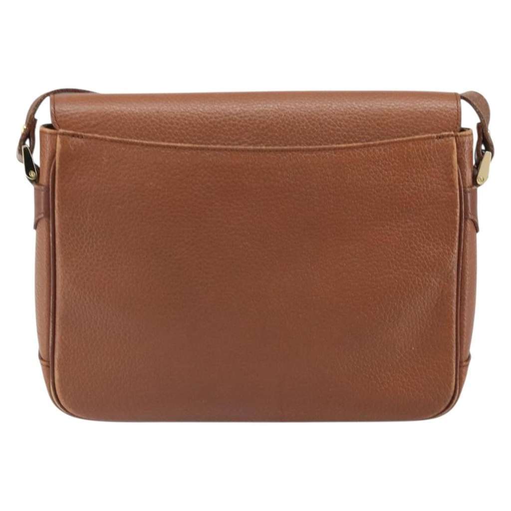 Burberry Vintage Shoulder Bag Brown Leather Fair condition - Back View