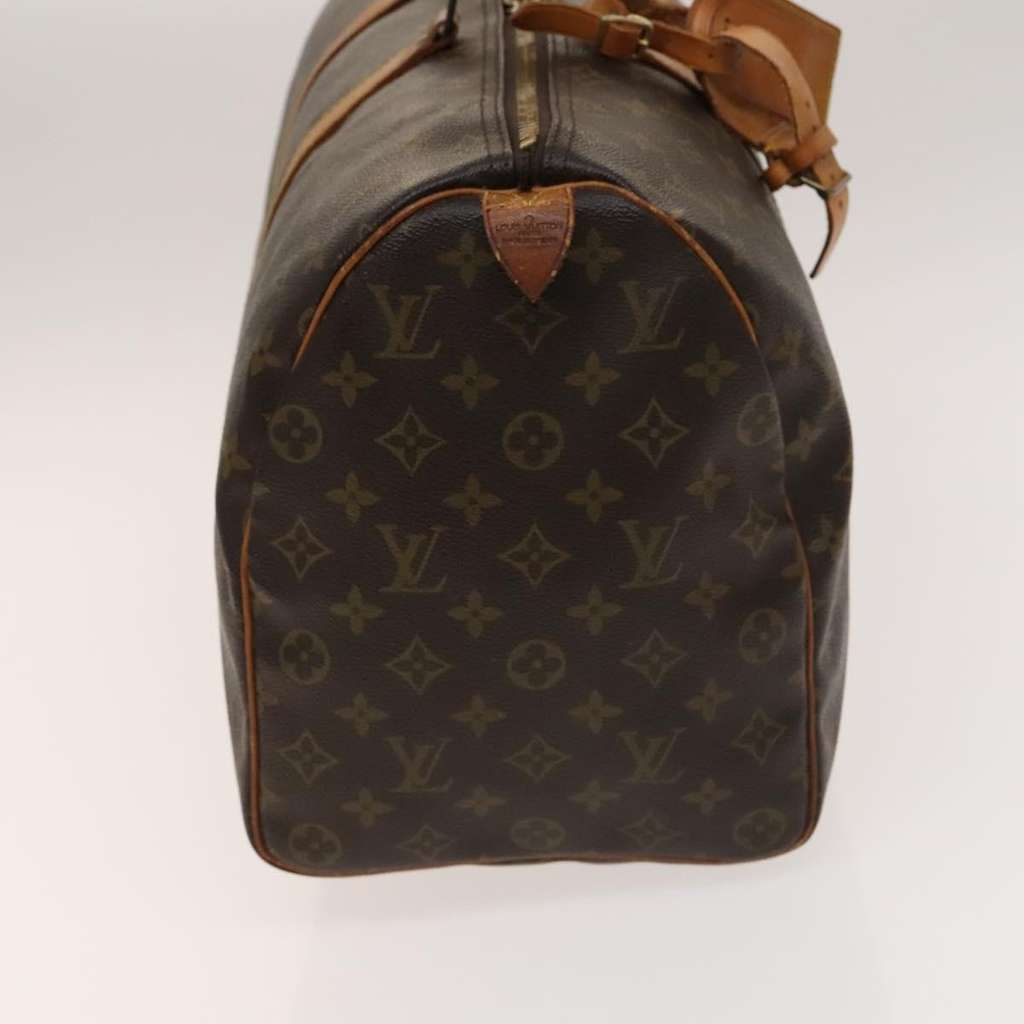 Louis Vuitton Keepall Bag Brown Canvas Fair condition - Model View