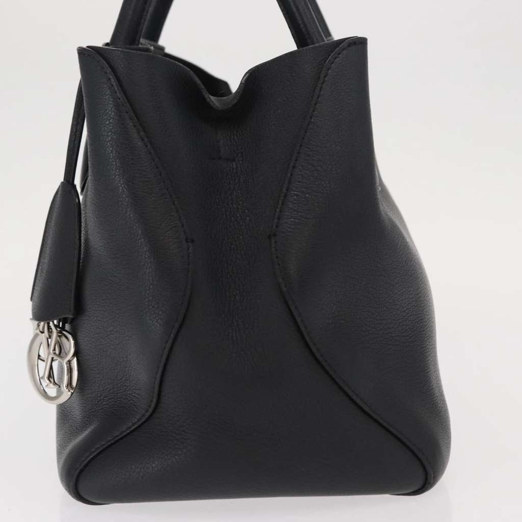 Christian Dior Open Bar Bag Black Leather Good condition - Inside View