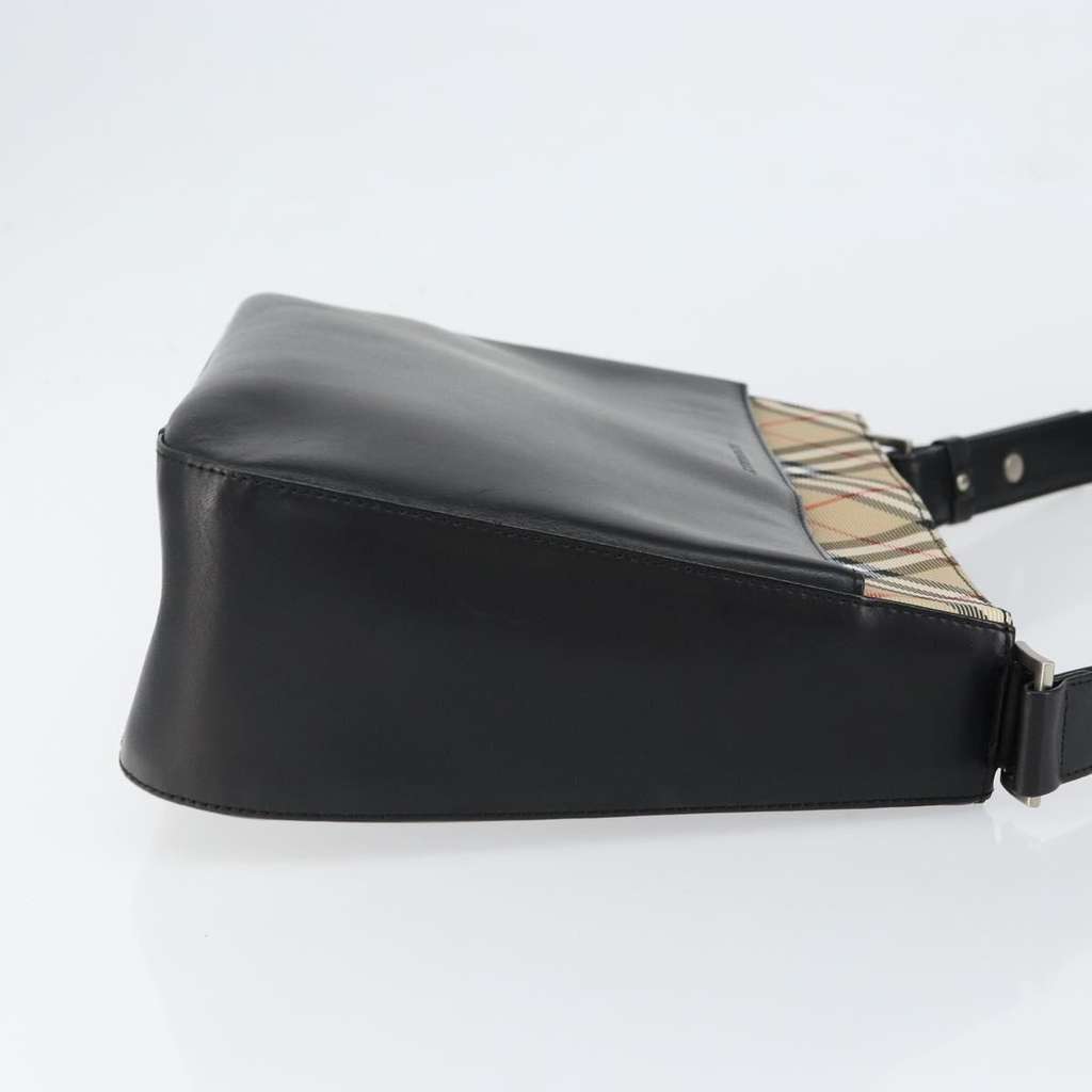Burberry Nova check Shoulder bag Black Leather Good condition - Inside View