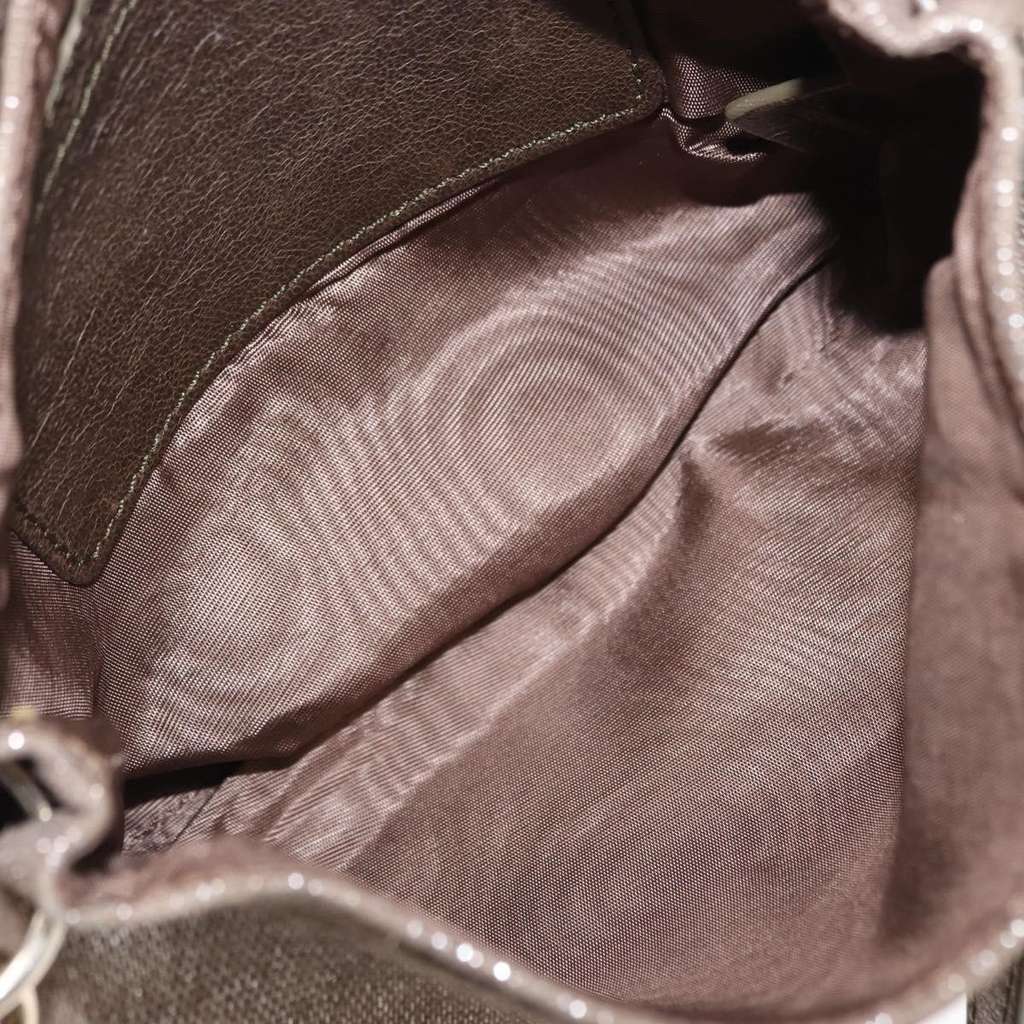 Chloe Lily Handbag Silver Canvas Good condition - Box View