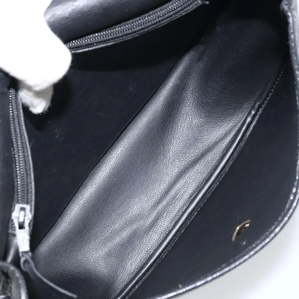 Dior Vintage CD Logo Shoulder Bag Black Leather Fair - Box View