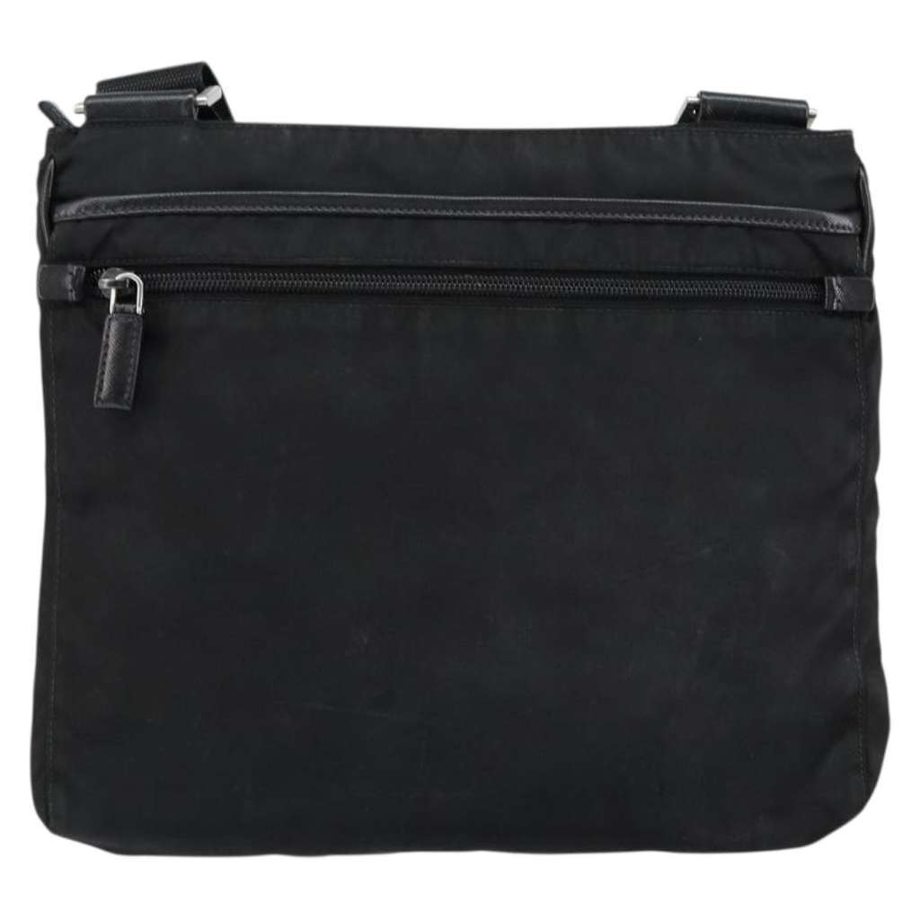 Prada Flat Messenger Bag Black Good condition - Back View