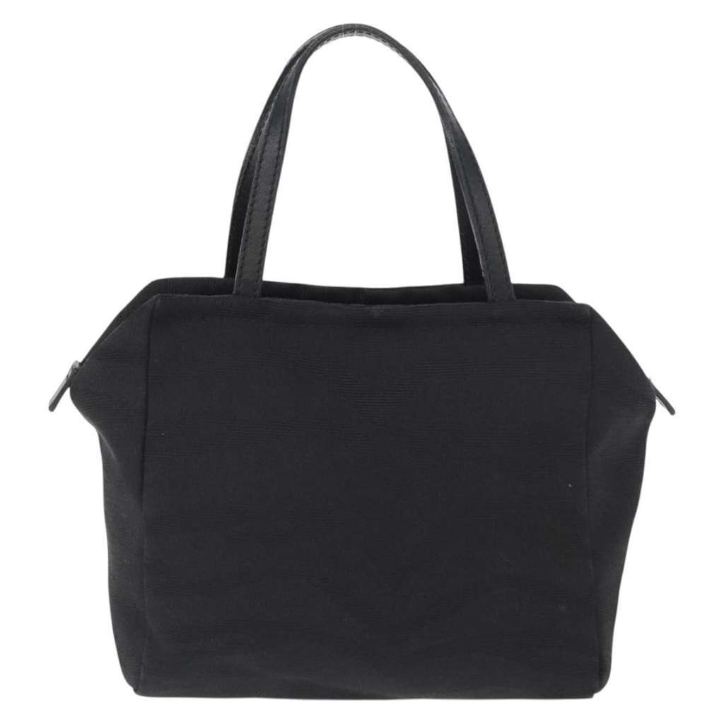 Fendi Vintage Handbag Black Canvas Good condition - Back View