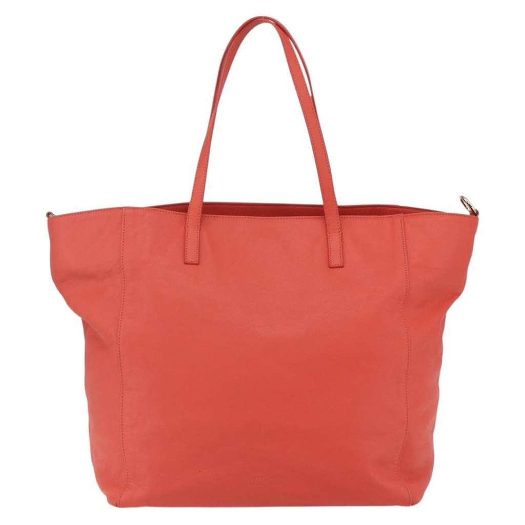 Valentino Garavani Vintage tote bag Orange Leather Good condition - Back View