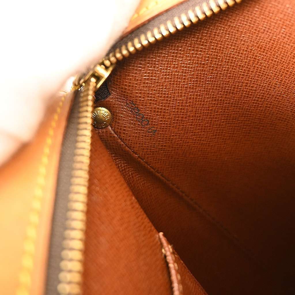 Louis Vuitton Drouot Handbag Brown Canvas Fair condition - Box View