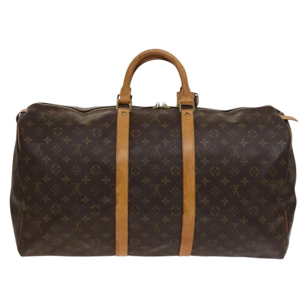 Louis Vuitton Keepall Bag Brown Canvas Good condition - Back View