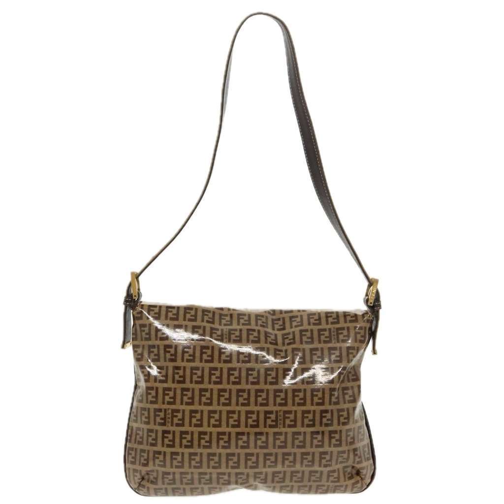 Fendi Mamma baguette Beige Canvas Fair condition - Back View
