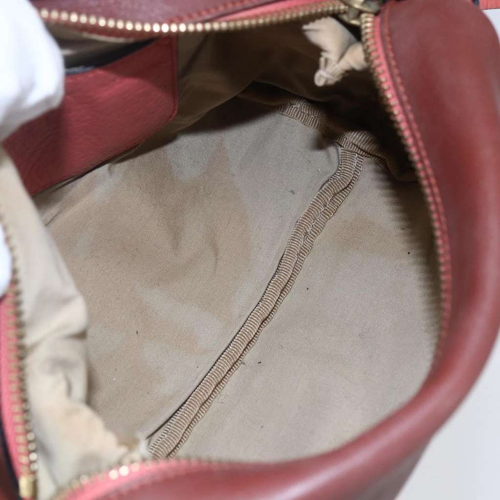 Chloe Zip Clutch Brown Leather Fair condition - Box View