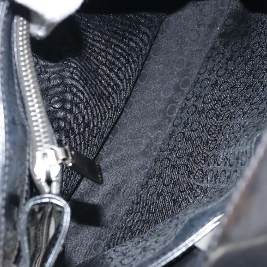 Celine Vintage Macadam Shopper Tote Black Plastic Good condition - Box View