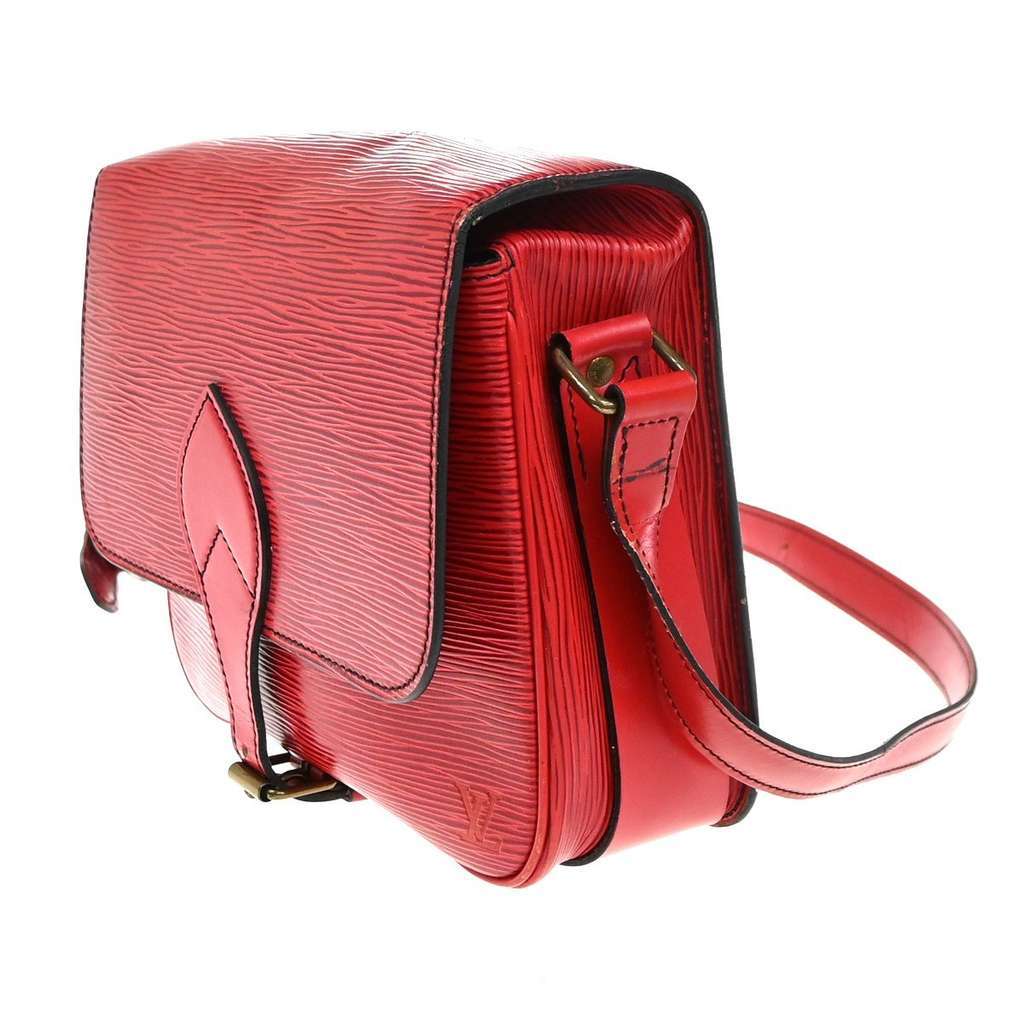 Louis Vuitton Cartouchiere Handbag Red Leather Fair condition - Inside View