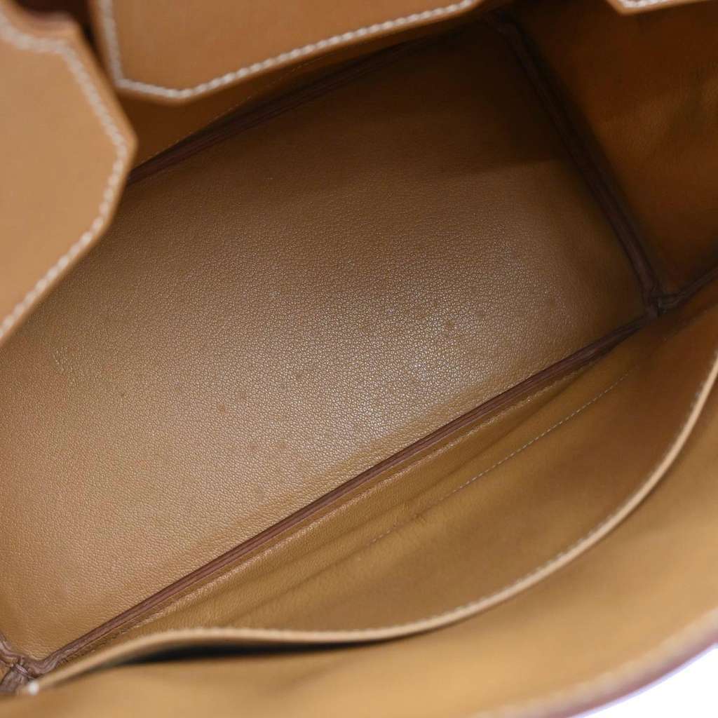 Hermès HAC Birkin Bag Beige Leather Fair condition - Inside View