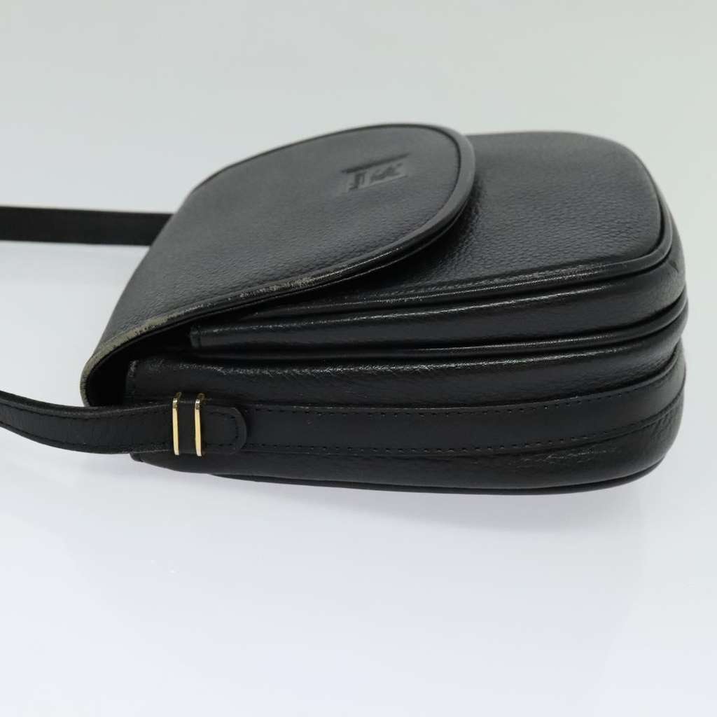 Burberry Flap Shoulder Bag Black Leather Good condition - Inside View