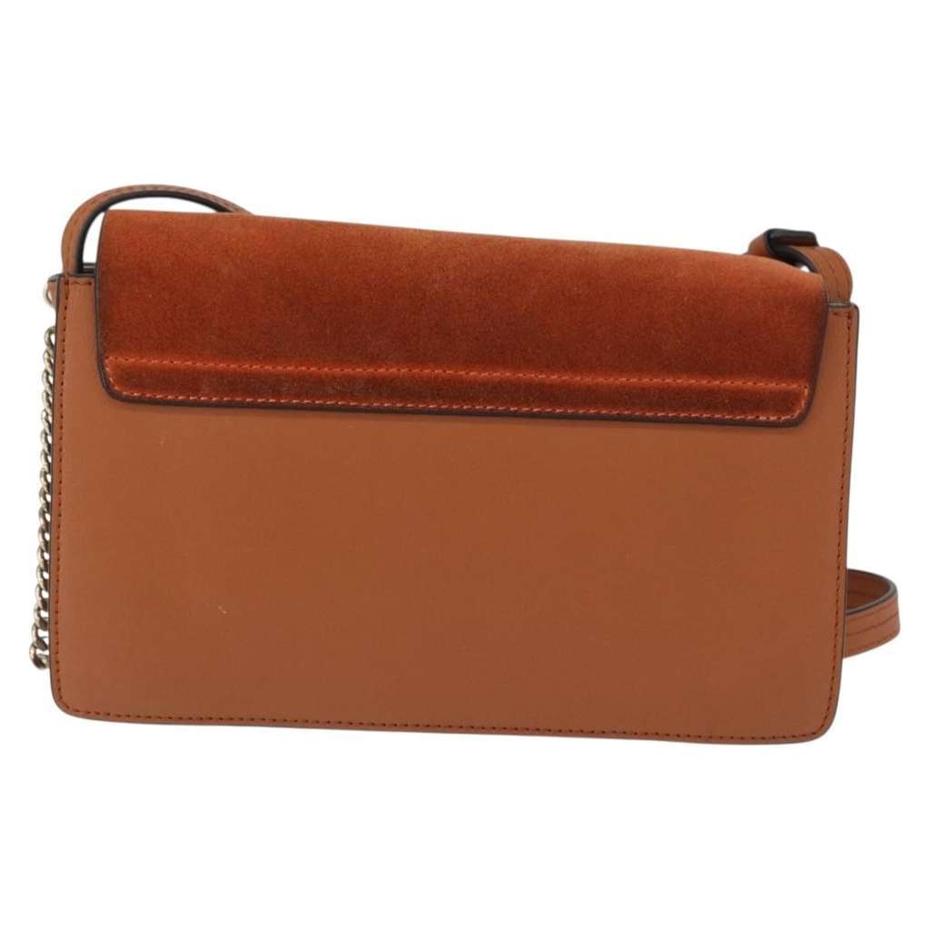 Chloe Faye Shoulder Bag Brown Suede Good condition - Back View