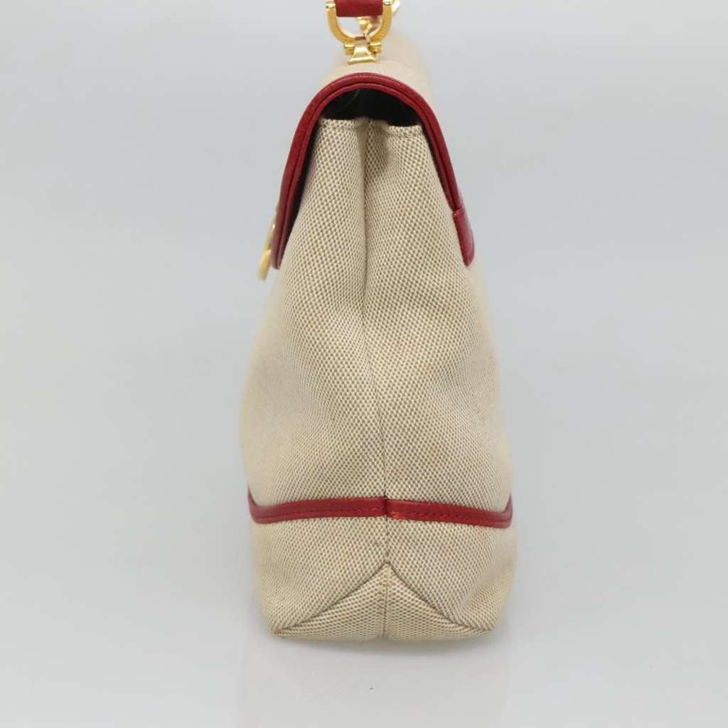 Bally Handbag Beige Canvas Good condition - Model View