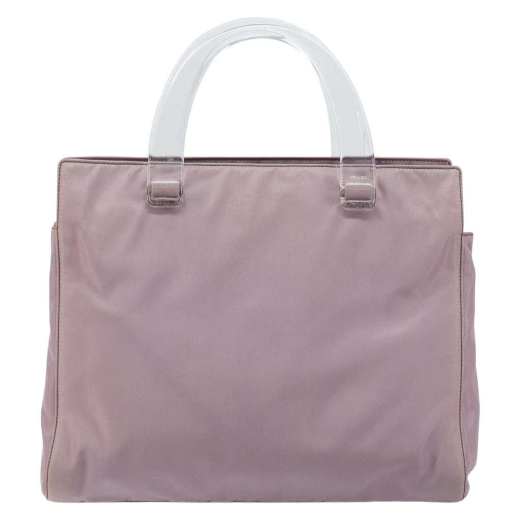 Prada Resin Handle Tote Purple Good condition - Back View