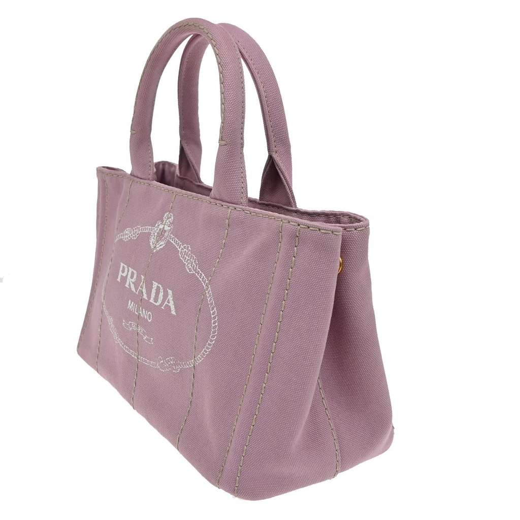 Prada Canapa Open Tote Pink Canvas Good condition - Inside View