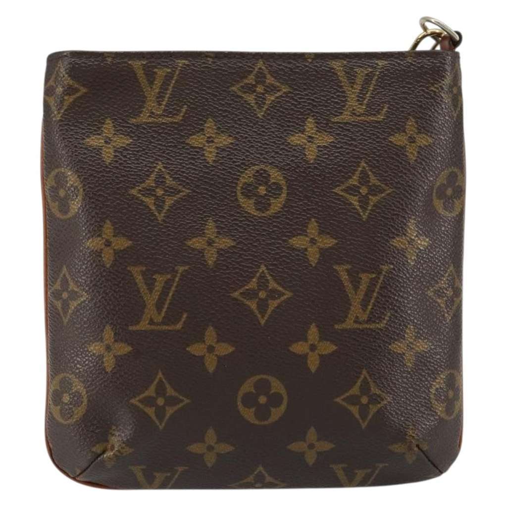 Louis Vuitton Partition Wristlet Clutch Brown Canvas Good condition - Back View