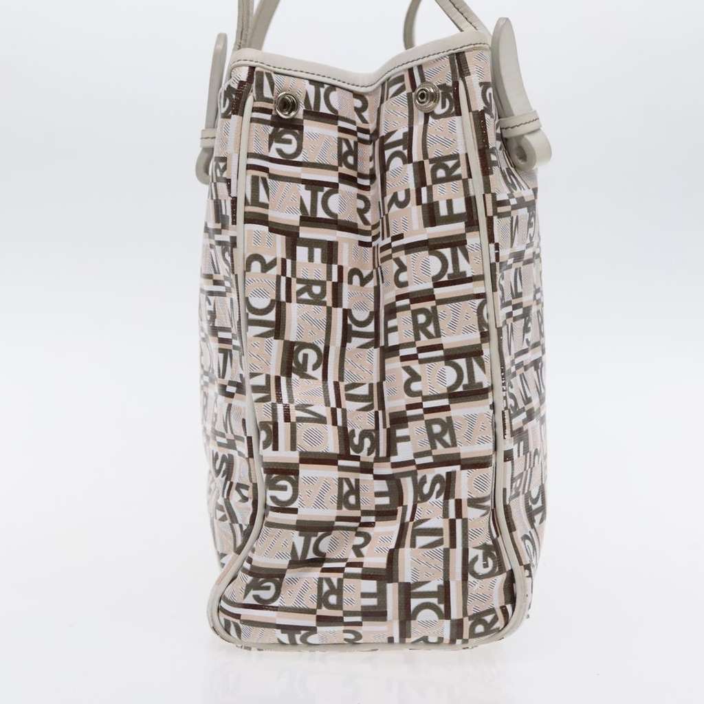 Salvatore Ferragamo Gancini Tote White Leather Good condition - Model View