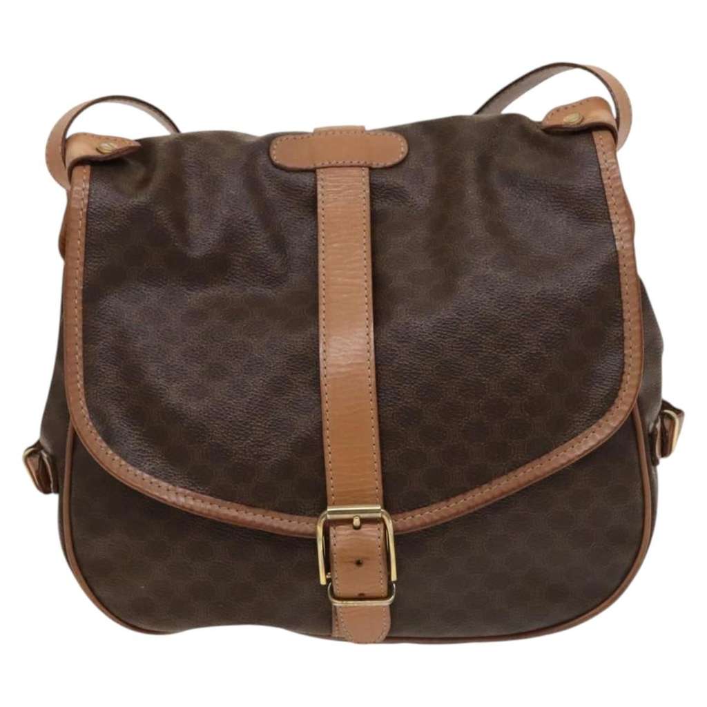 Celine Macadam Shoulder Bag Brown Good condition - Back View