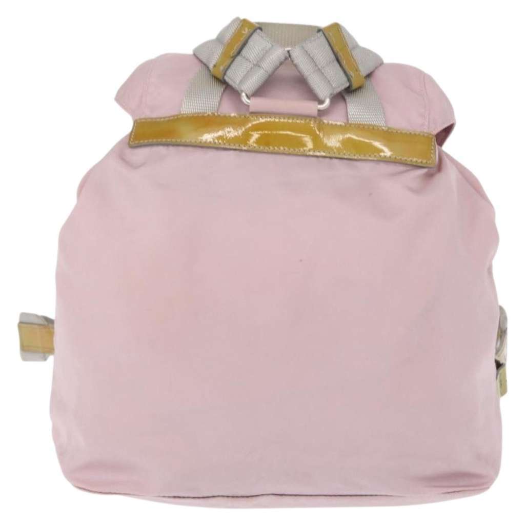 Prada Double Front Pocket Backpack Pink Good condition - Back View