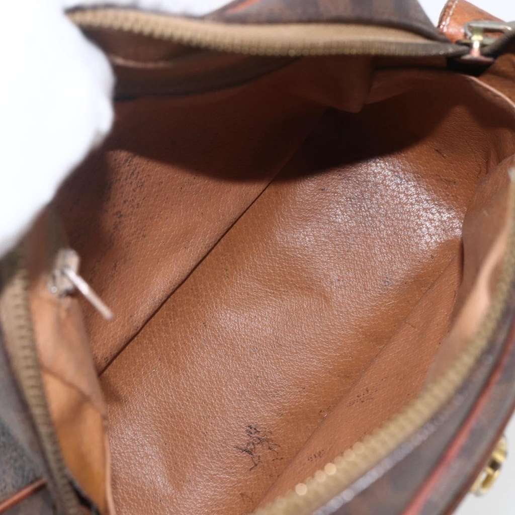 Celine Vintage Macadam Shoulder Bag Brown Canvas Good condition - Box View