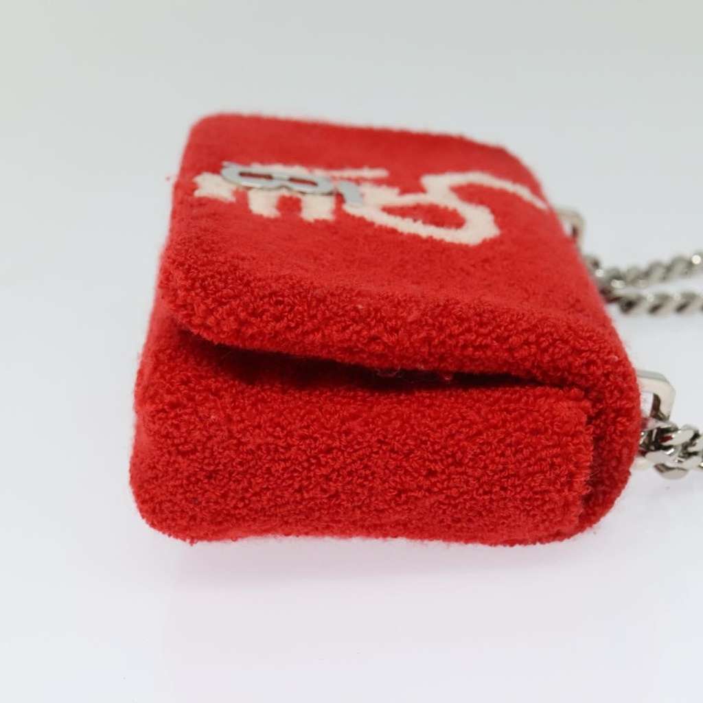 Burberry Lola Shoulder Bag Red Cotton Good condition - Model View