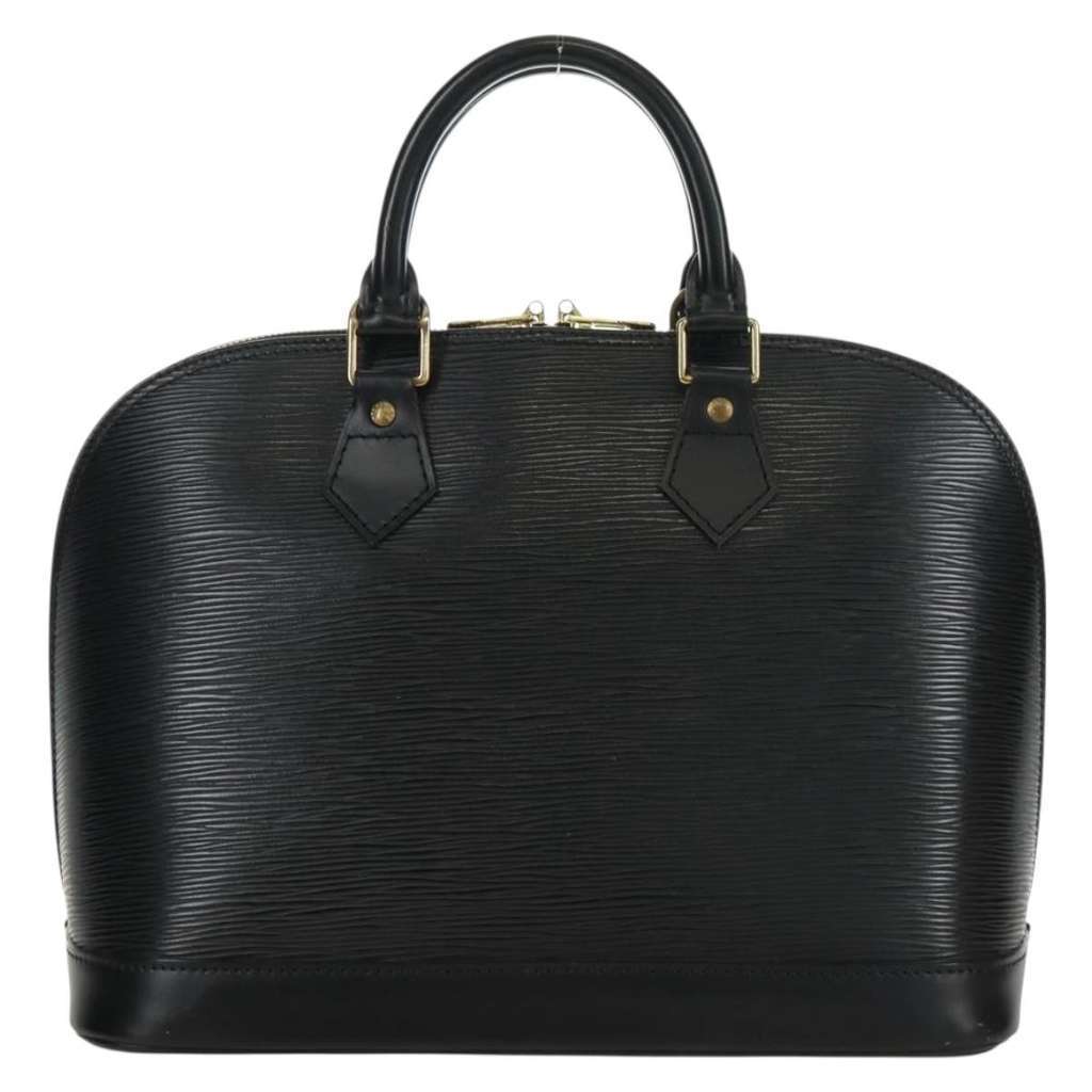 Louis Vuitton Alma Handbag Black Leather Good condition - Back View