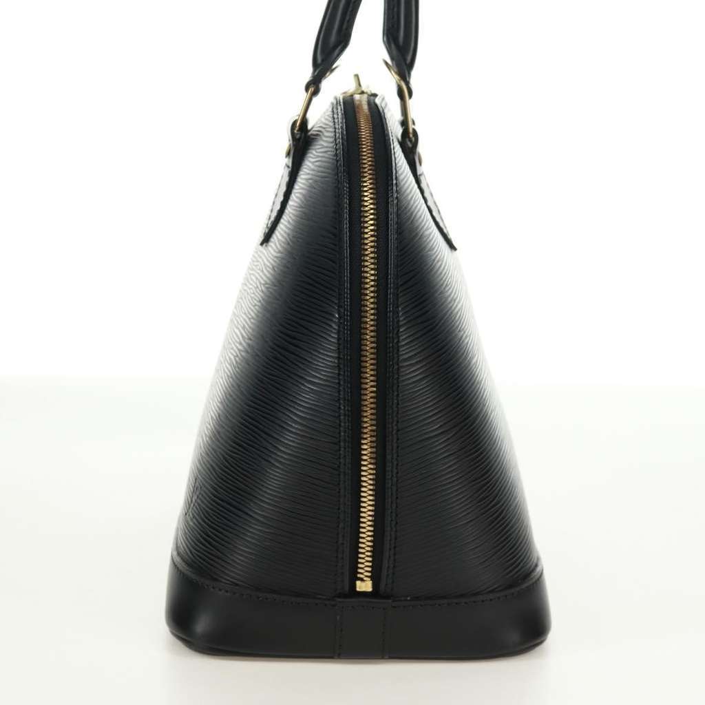 Louis Vuitton Alma Handbag Black Leather Good condition - Inside View