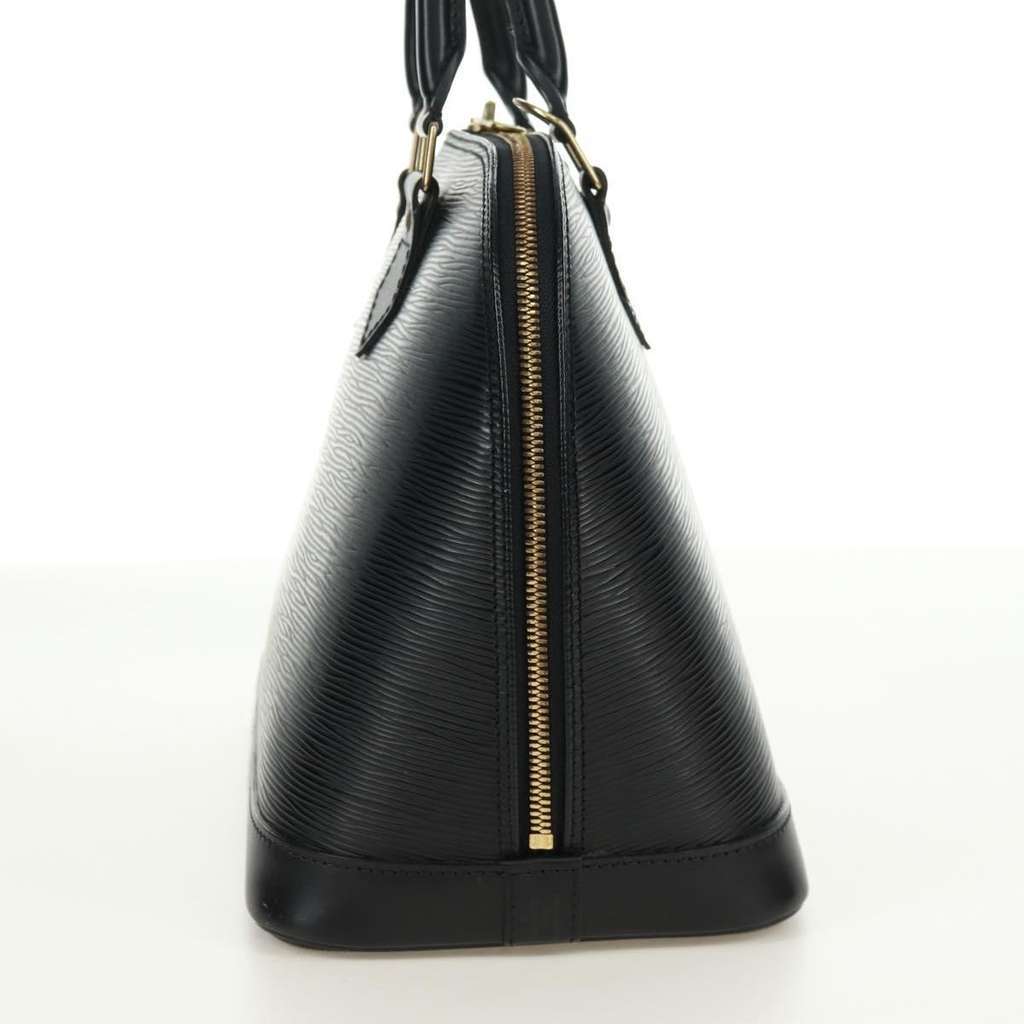 Louis Vuitton Alma Handbag Black Leather Good condition - Model View
