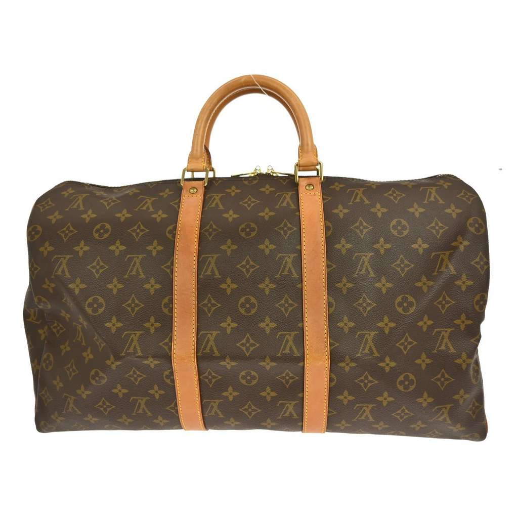 Louis Vuitton Keepall Bag Brown Canvas Fair condition - Back View