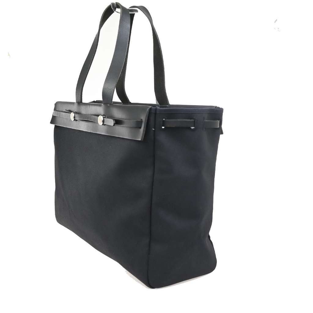 Hermès Herbag Cabas Black Canvas Good condition - Model View