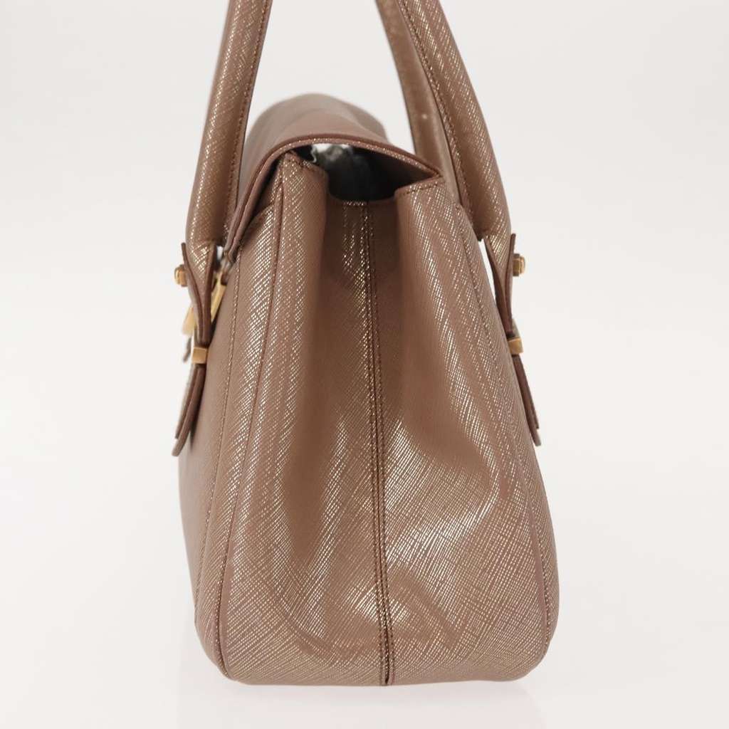 Salvatore Ferragamo Flap Satchel Gold Leather Good condition - Inside View