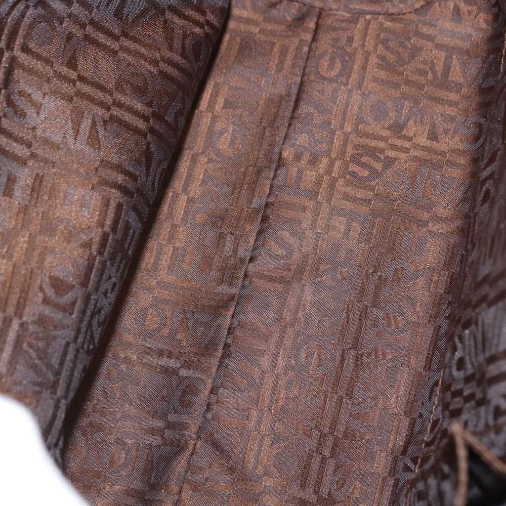 Salvatore Ferragamo Flap Satchel Gold Leather Good condition - Box View