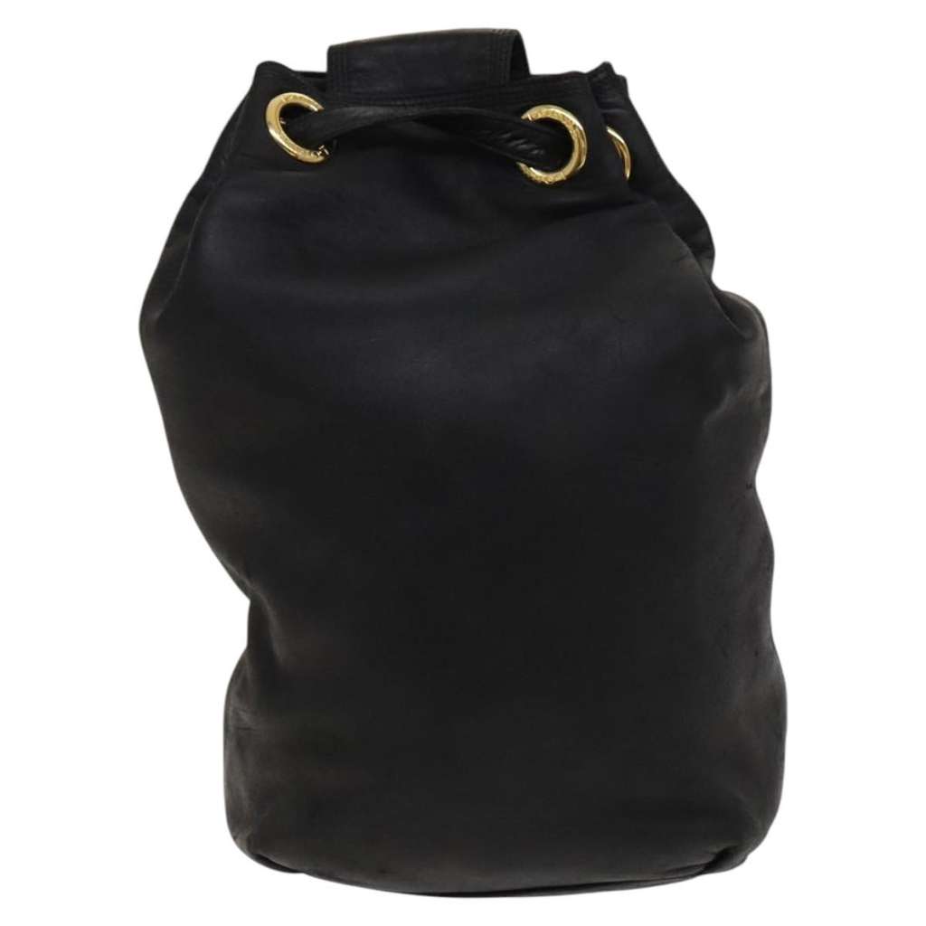 Loewe Vintage Shoulder Bag Black Leather Good condition - Back View