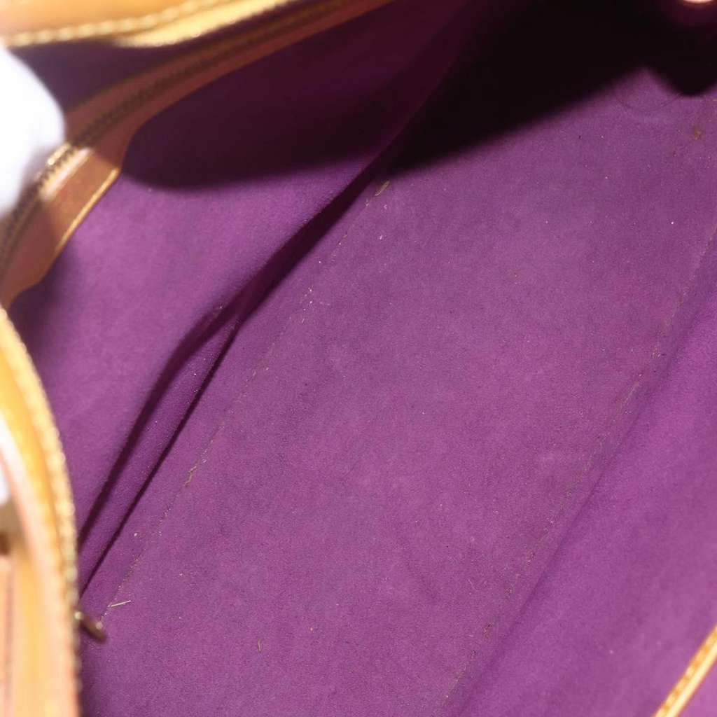 Louis Vuitton Lussac Handbag Yellow Leather Fair condition - Box View